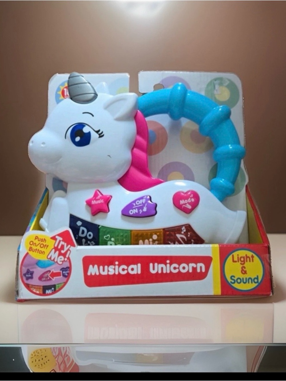 Old East Main Company- Musical Unicorn Toy